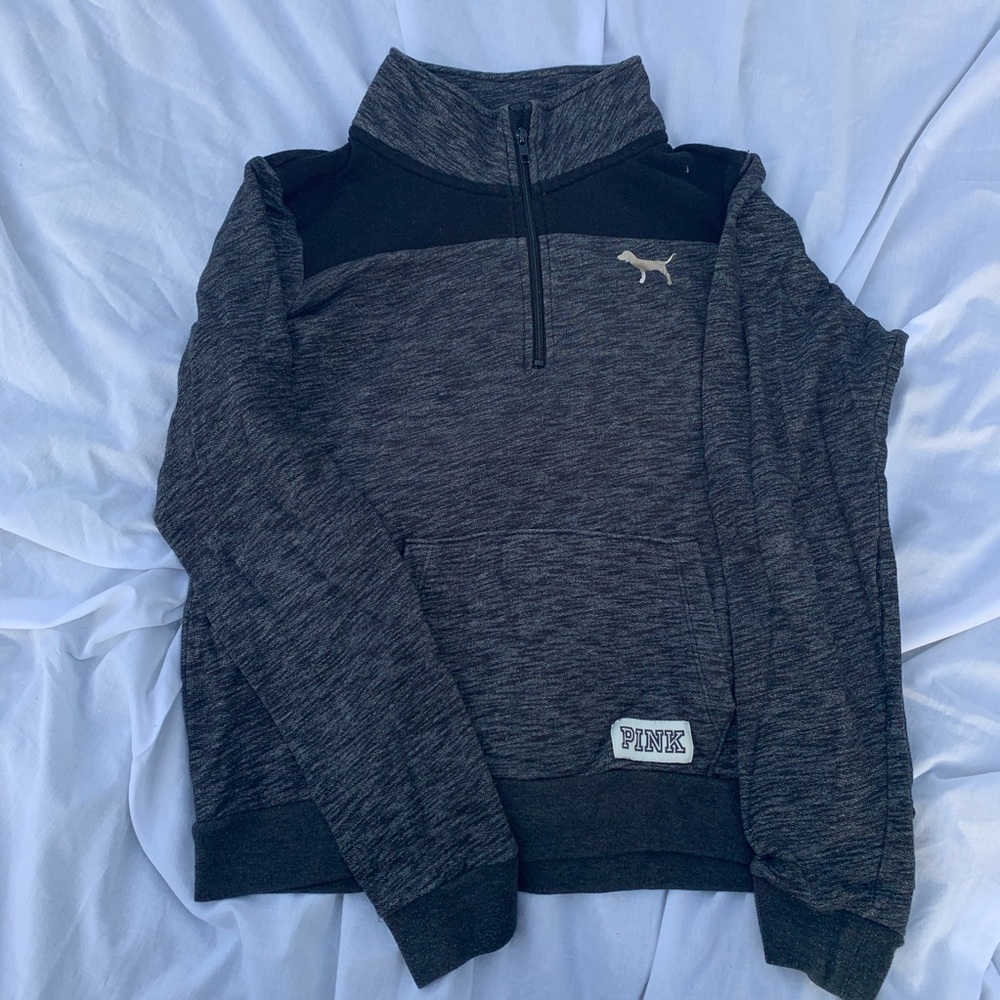 Victoria Secret Quarter Zip Collared Sweater